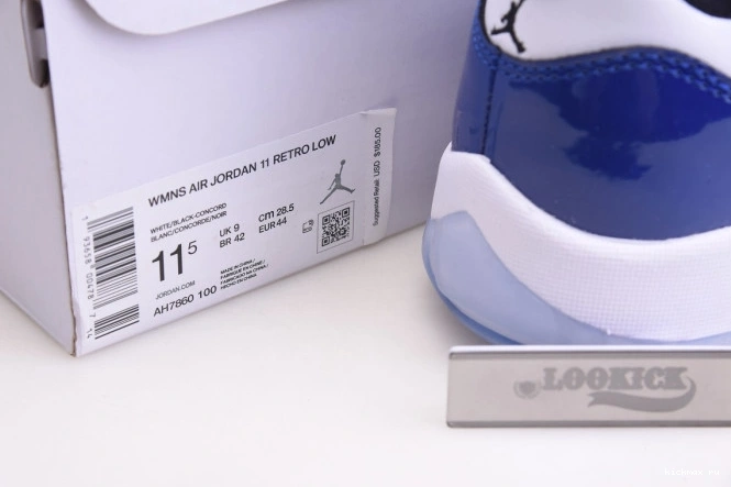Cheap White Concord AH7860-100 Air 11 Jordan Low Retro 0808